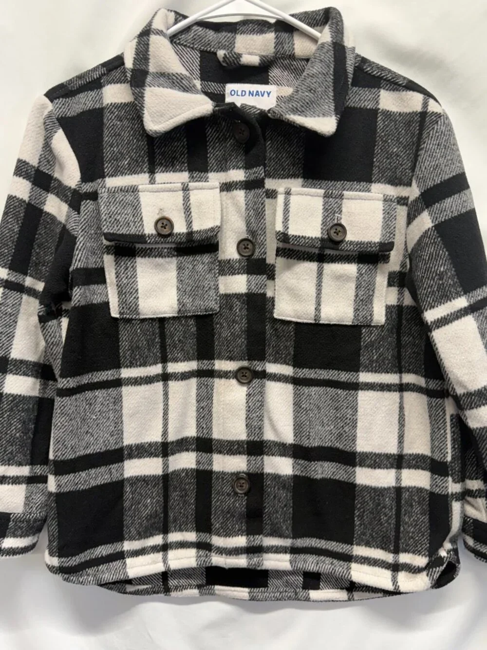 Old Navy Plaid Jacket Button-up L (10-12)